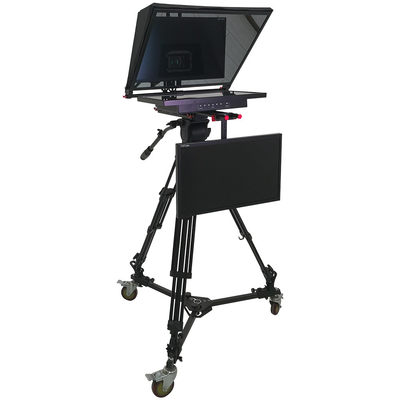 Windows 8 soportado TY21G2 Teleprompter de estudio de doble pantalla con trípode Caster PTZ