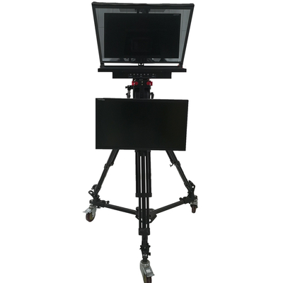 Windows 8 soportado TY21G2 Teleprompter de estudio de doble pantalla con trípode Caster PTZ