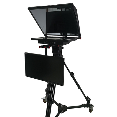 Windows 8 soportado TY21G2 Teleprompter de estudio de doble pantalla con trípode Caster PTZ