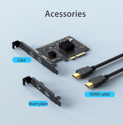 Tarjeta de captura de vídeo de audio 4K de tipo SMD profesional para grabación en vivo y OBS