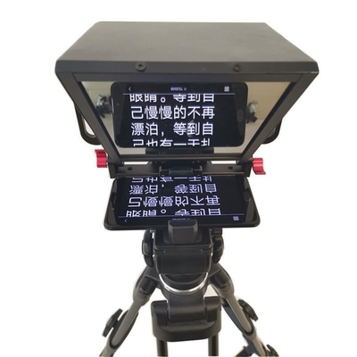 Kit de Teleprompter de tabletas de 7-13 pulgadas con pantalla de recubrimiento de resaltos de TYSTVideo y peso de 8 kg
