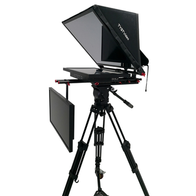 TYSTVideo Teleprompter de equipos de radiodifusión con monitor de 24 pulgadas Compatibilidad perfecta