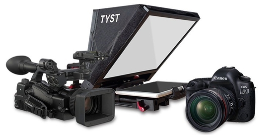 TYSVideo Teleprompter de tableta de almohadilla portátil para cámara DSLR Teleprompter y disparo
