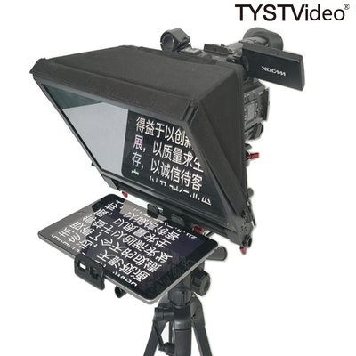 Deportes en vivo Entrevista portátil Tablet de habla Teleprompter TS310 7-13 pulgadas 1 juego de cámara 2-20 pies de vuelo