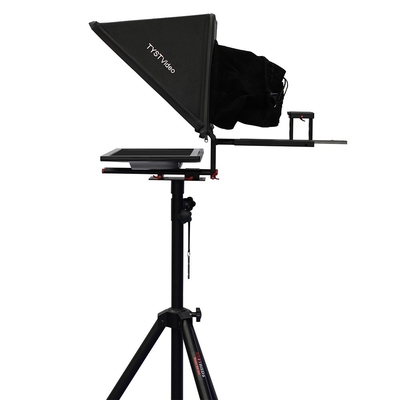 TS200 20 pulgadas de pantalla única de vidrio templado Estudio de transmisión de TV Prompter con trípode