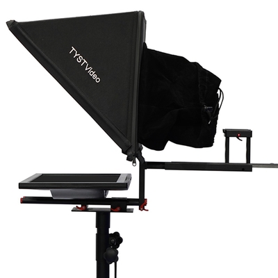 Mejor Teleprompter de 20 pulgadas para entrevistas Equipo de transmisión de televisión Deportes en vivo Negro