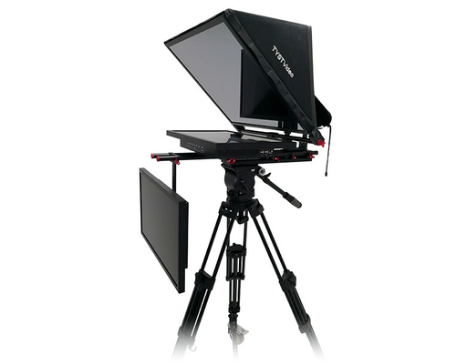 Equipo de estudio de transmisión de televisión de pantalla doble de 24 pulgadas con mando de señal y mando a distancia inalámbrico