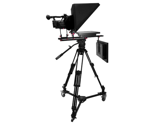 Equipo de estudio de transmisión de televisión de pantalla doble de 24 pulgadas con mando de señal y mando a distancia inalámbrico