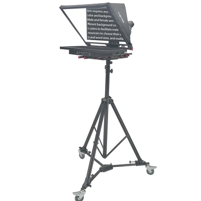 Equipo de estudio de TV profesional de 24 pulgadas con pantalla única Prompter incorporado con espejo automático