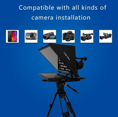 TYSTVideo Teleprompter Incorporado para Studio Room Win 7 Soportado 97% de transmisión de luz