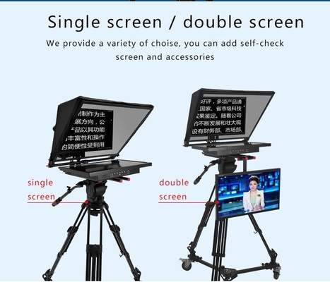 TYSTVideo Teleprompter Incorporado para Studio Room Win 7 Soportado 97% de transmisión de luz
