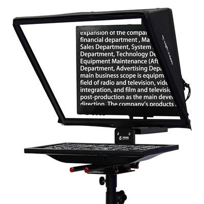 Palabra y imagen compatibles Teleprompter de pantalla única de 24 pulgadas para presentación en estudio