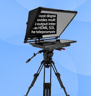 Palabra y imagen compatibles Teleprompter de pantalla única de 24 pulgadas para presentación en estudio