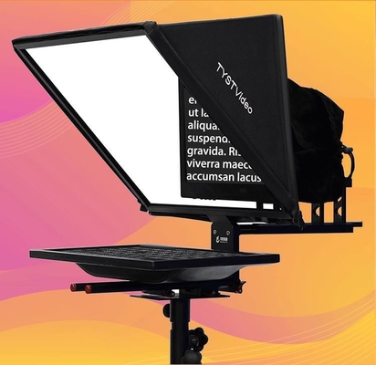 Palabra y imagen compatibles Teleprompter de pantalla única de 24 pulgadas para presentación en estudio