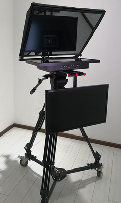 Tripod y Casters Teleprompter Universal de Metal TP150 HD con reflejo digital
