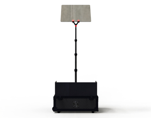 Teleprompter de vidrio ajustable de 22 pulgadas para videoconferencias y eventos en vivo