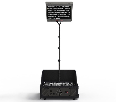 Teleprompter de vidrio ajustable de 22 pulgadas para videoconferencias y eventos en vivo