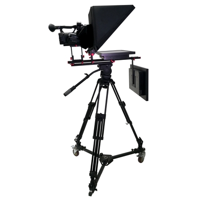 Prompter de estudio de transmisión en vivo de 24 pulgadas con computadora incorporada y soporte de video Bestview