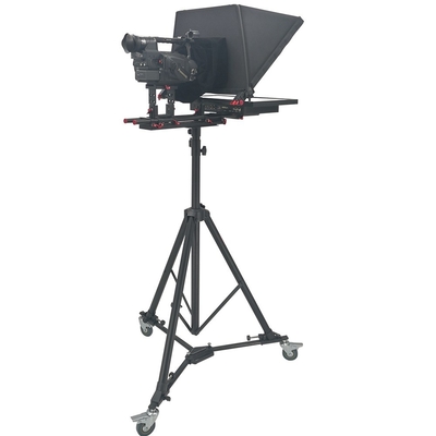 Teleprompter de transmisión con trípode y mando a distancia 24 pulgadas de pantalla única Prompter incorporado