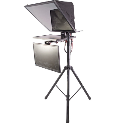 Teleprompter Flip de 24 pulgadas para monitor de estudio con alta transmisión de luz