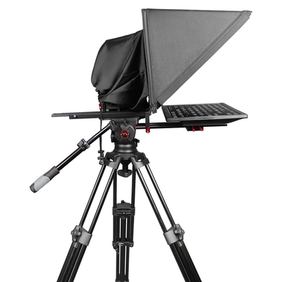 Teleprompter de estudio de 24 pulgadas con brillo de 300 nit y distancia de operación de 10-30 pies