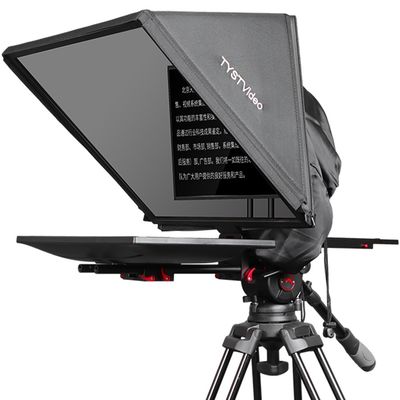 Teleprompter privado de televisión y estudio de transmisión de 24 pulgadas con un mando a distancia