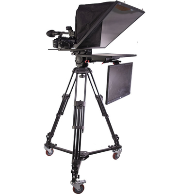 Transmisión en vivo con Teleprompter portátil de 21 pulgadas y trípode