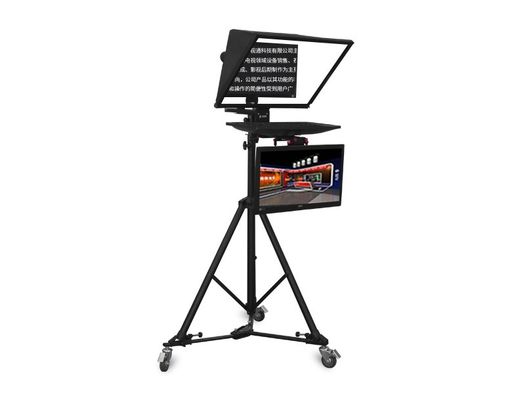 TS2000 Teleprompter civil de doble pantalla con software de teleprompter y mando a distancia para cámara