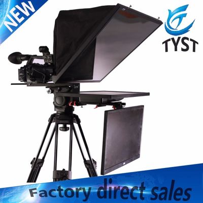 Autoverificación de pantalla doble 24 "Teleprompter de autoayuda para estudio de transmisión OEM / ODM compatible