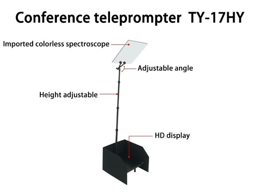 TYSTVideo Anfitrión Independiente Teleprompter para 97% de transmisión de luz