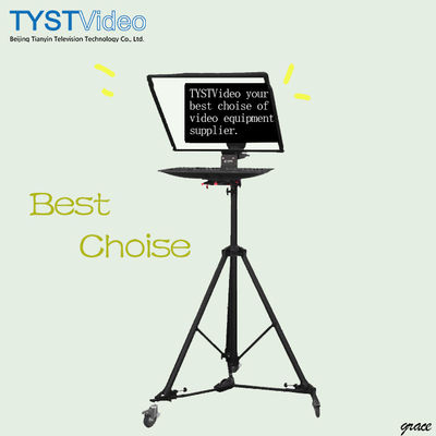 TS240 Teleprompter de transmisión de TV de 24 pulgadas de estudios VIDEO con controlador inalámbrico