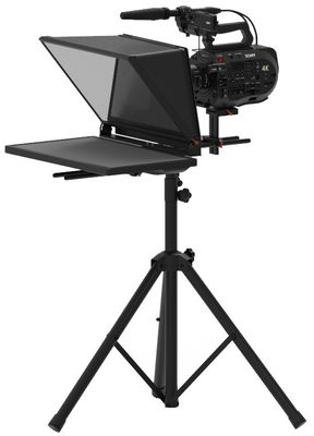 TS200 Teleprompter de 20 pulgadas de monitor único Studio Autocue con montaje de soporte ajustable