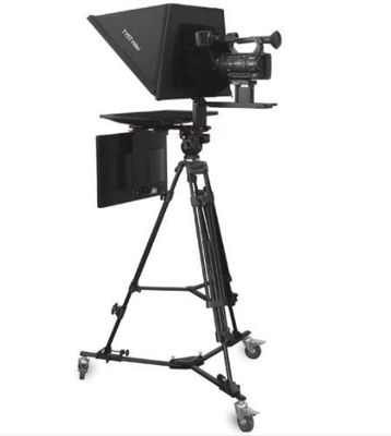 Teleprompter de doble monitor de 24 pulgadas S240P Studio con vidrio templado HD y control remoto inalámbrico