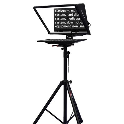 Teleprompter de estudio de pantalla única de 20 pulgadas para teleprompter y rodaje en interiores y exteriores