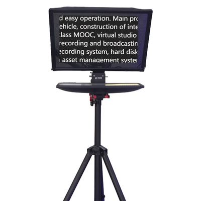 Teleprompter de estudio de pantalla única de 20 pulgadas para teleprompter y rodaje en interiores y exteriores