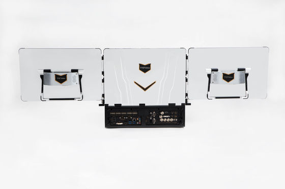 Máquina de transmisión de transmisión en vivo de 16G RAM 8K de 2 canales con monitor de 17,3 y 4,3 pulgadas