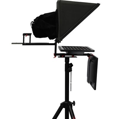 Teleprompter para tabletas de aluminio portátil de inglés 20 pulgadas Monitor