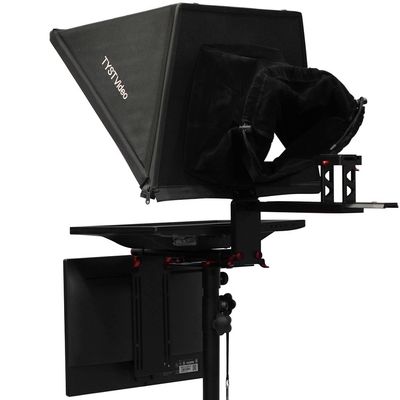 Teleprompter para tabletas de aluminio portátil de inglés 20 pulgadas Monitor