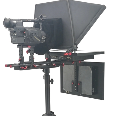 Teleprompter de pantalla doble de 20 pulgadas y transmisión de luz del 97%
