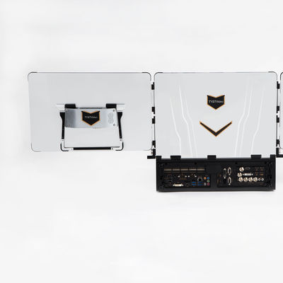 Fuente de señal de Internet de 17,3 pulgadas Equipo de transmisión en vivo de tres pantallas para juegos deportivos al aire libre portátiles