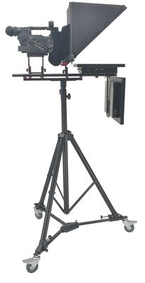 TYSTVideo 20 pulgadas Teleprompter de doble pantalla de estudio para deportes en vivo Uno excepto vidrio