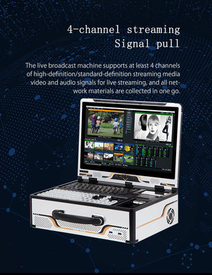 Sistema de transmisión en vivo de 17 pulgadas con tecnología avanzada de audio y radio