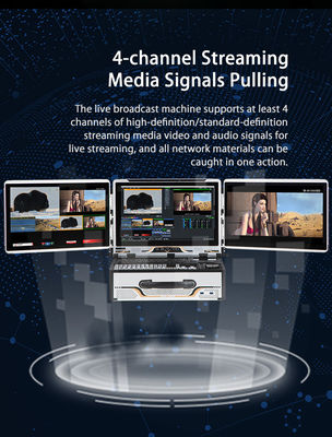 Sistema de transmisión en vivo de 17 pulgadas con tecnología avanzada de audio y radio