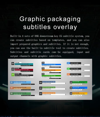 Interruptor de transmisión de transmisión en vivo todo en uno 17.3 Monitor Estación de video portátil con 1T ROM
