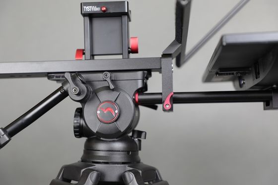 OEM / ODM soportado Teleprompter de estudio de 22 pulgadas para transmisión de voz en transmisión en vivo