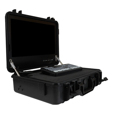 Conmutadores de la serie ATEM SDI Cuadro de protección con monitor de 15,6 pulgadas