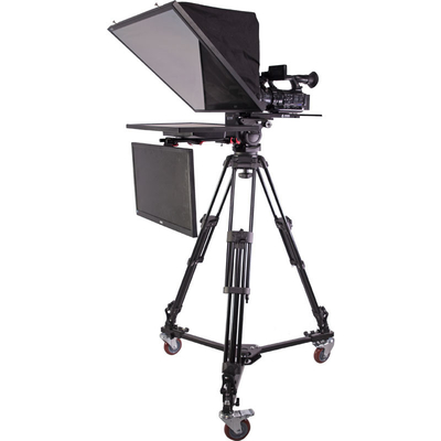Teleprompter de doble monitor de 24 pulgadas para transmisión en vivo de voz OEM
