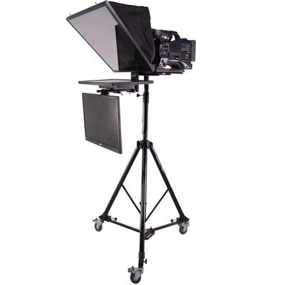 TS2200 Teleprompter de estudio de doble pantalla para aplicación deportiva en vivo de molde privado de computadora portátil