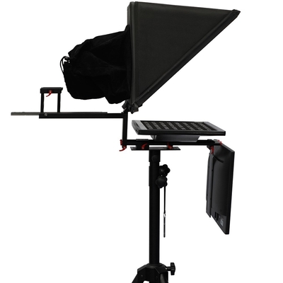 TS2200 Teleprompter de estudio de voz y transmisión de pantalla doble de 22 pulgadas para computadora portátil