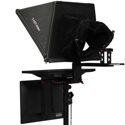TS2200 Teleprompter de estudio de voz y transmisión de pantalla doble de 22 pulgadas para computadora portátil